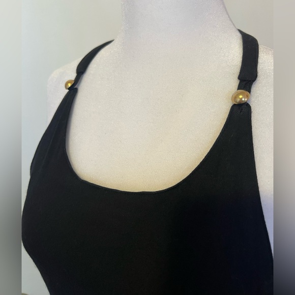 Vintage Black and Gold Party Dress - Picture 11 of 13